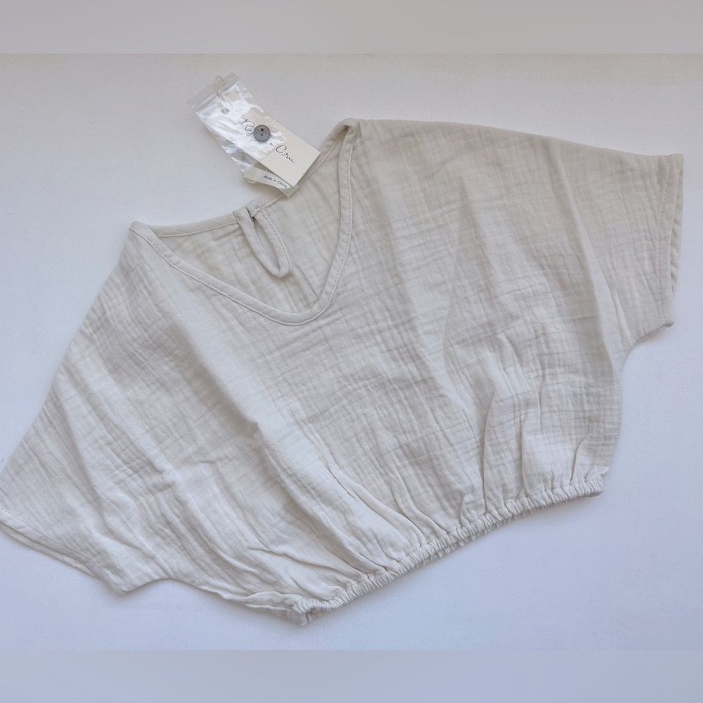 Rylee + Cru Lily Blouse - Ivory Sz 2-3Y